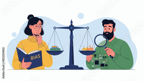 People Analyzing Bias and Fairness in Data and Technology.