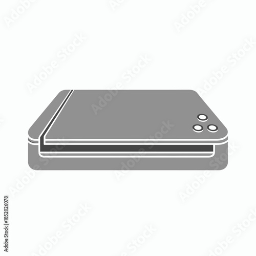 Sleek Modern Gaming Console or Media Player Device.