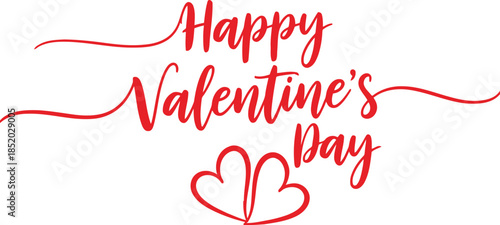 Elegant Valentine's Day Greeting Card Vector Design