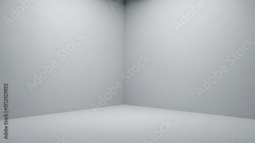 Wallpaper Mural "clean minimal studio background, seamless wall and floor, smooth matte surface, soft diffused studio lighting from the front, neutral light gray color, subtle realistic shadows, large copy space, hig Torontodigital.ca