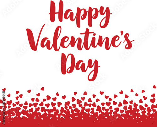 Happy Valentine's Day Heart Vector Design for Festive Occasions