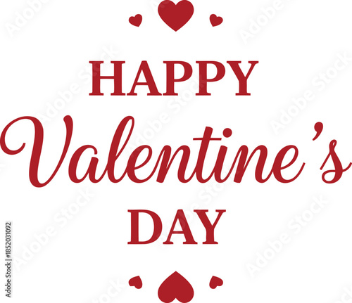 Happy Valentine's Day Decorative Vector for Celebrations