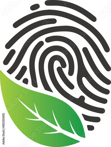 Green identity concept: blending biometric security with a commitment to nature