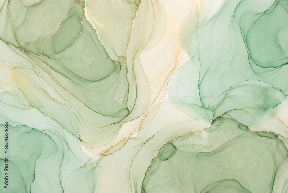 custom made wallpaper toronto digitalAbstract green watercolor alcohol ink background
