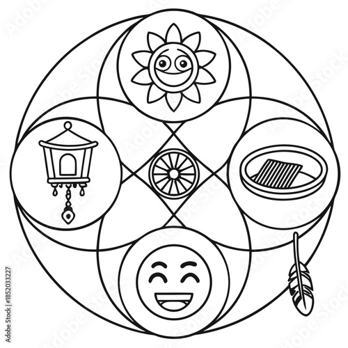 set of nautical elements