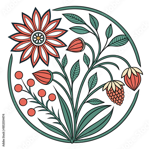 vector illustration of a flower
