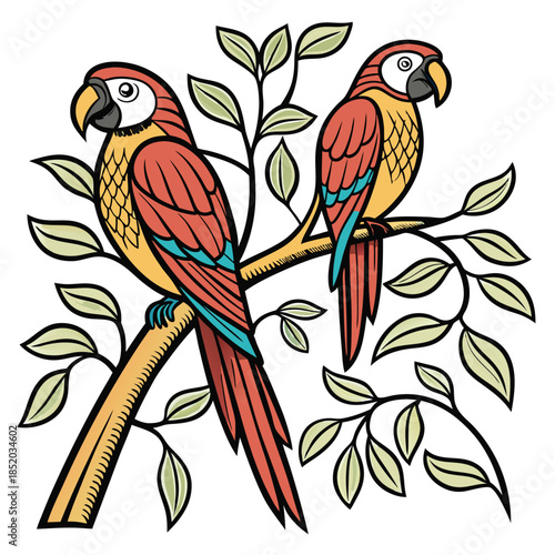 vector illustration of a bird