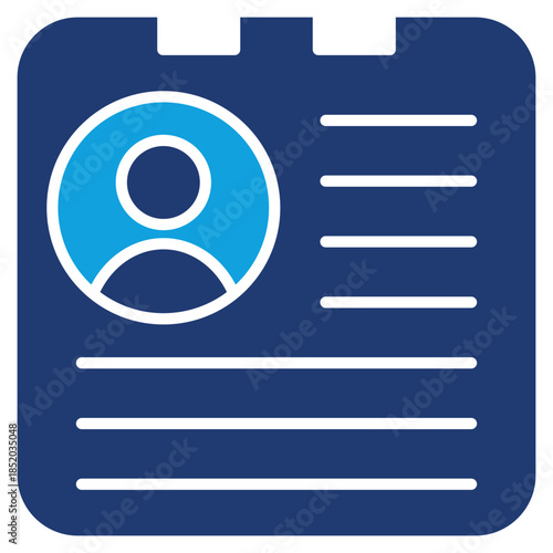 Bio Flat Blue Icon Vector Illustration