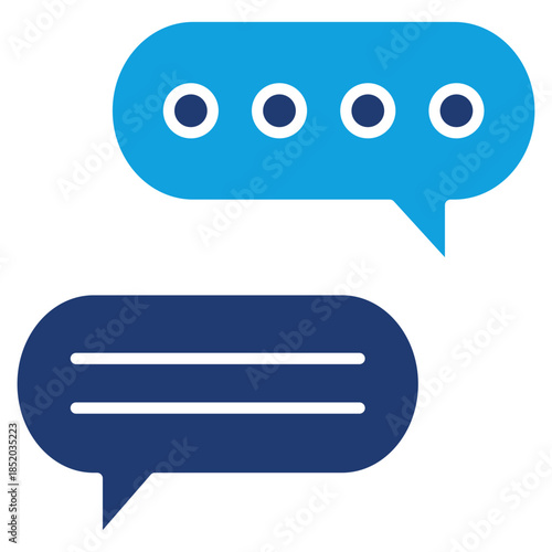 Story Flat Blue Icon Vector Illustration