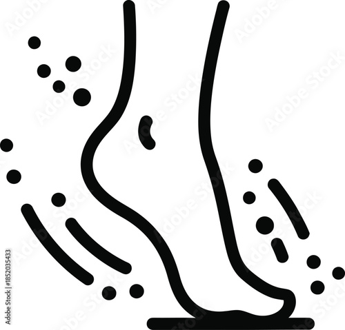 Abstract representation of explosive motion and energy