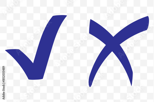 Check mark icon set. Check box icon with right and wrong buttons and yes or no checkmark icons in green tick box and red cross. vector illustration. Best Design. EPS 10