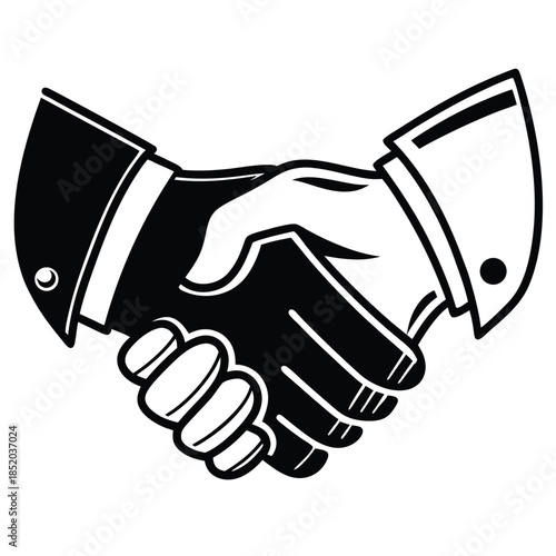 handshake vector illustration