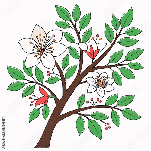 seamless pattern with flowers