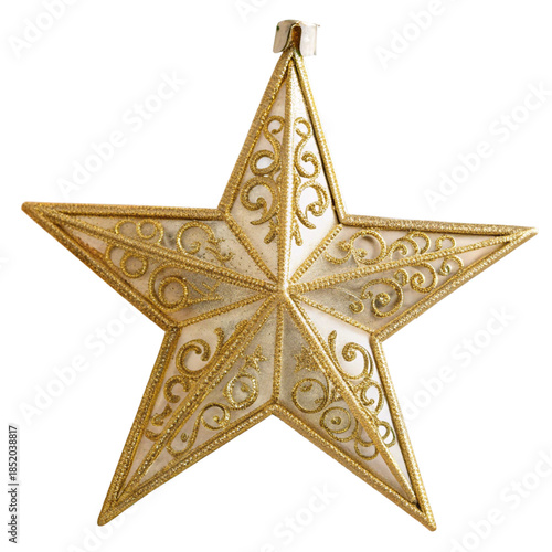 Glittery Star Ornament for Holiday Crafts