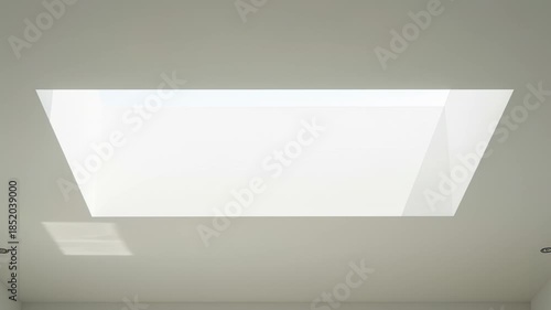 Wallpaper Mural Minimalist Interior with Natural Light Streaming Through Modern Skylights Torontodigital.ca