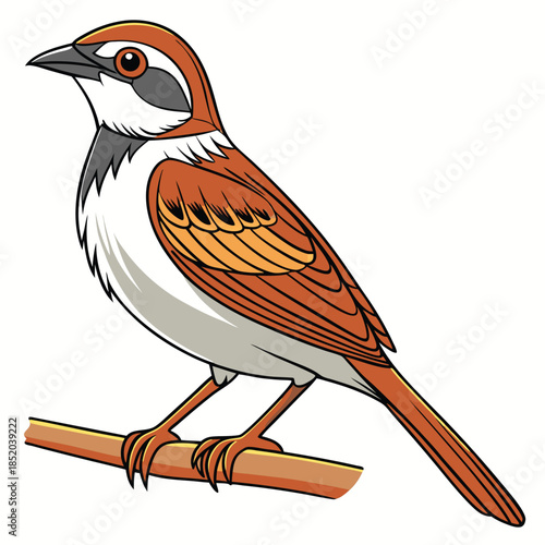 vector illustration of a bird