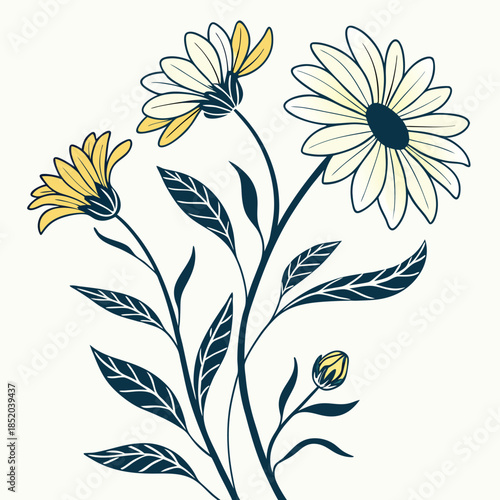 floral background with flowers