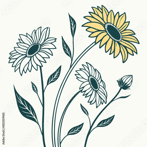 floral background with flowers