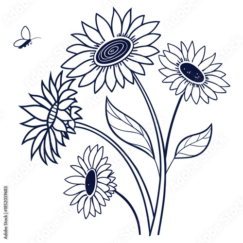 floral background with flowers