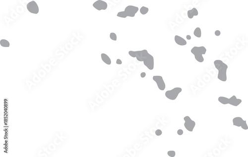 Marshall Islands Map Grey Silhouette Country in Oceania Design Vector