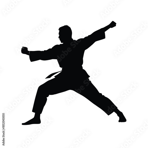 Karate man vector icon karate man simple sign karate man graphic design karate man symbol