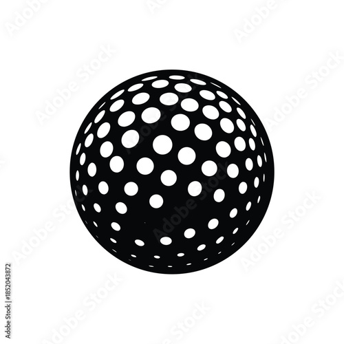 Golf ball vector icon golf ball simple sign golf ball graphic design golf ball symbol