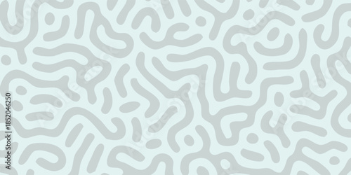 Abstract Organic Pattern of Intertwined Lines and Shapes.