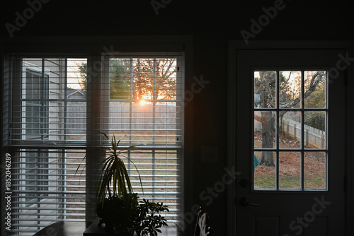 Sunrise on the first day of winter and the shortest day of the year.