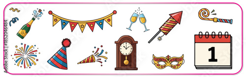 Vibrant birthday celebration elements for party decoration ideas