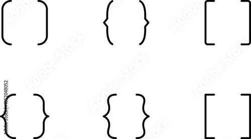 Bracket Symbols Icons