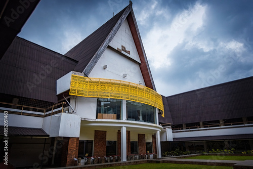 Εκτύπωση καμβά Exterior details of the North Sumatra State Museum in Indonesia