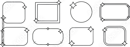 Vector of a serene tropical island paradise scene at sunset or sunrise, featuring elegant palm trees, ocean waves, and flying birds for minimalist design