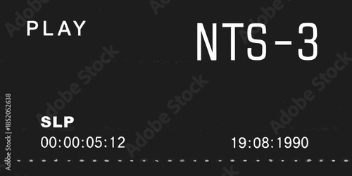 A black screen displaying play nts 3 slp and timestamp information