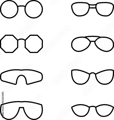 Glasses icons