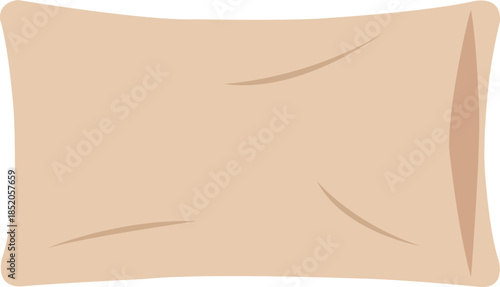 Soft pillowcase for bedding and sleep comfort, representing home textiles, bedroom essentials, and clean modern lifestyle on isolated background.