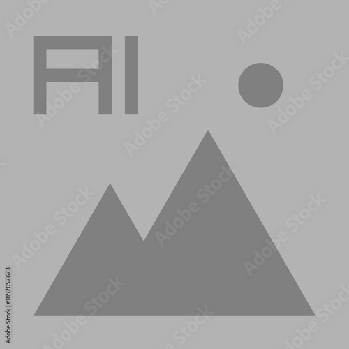 Image placeholder tag label for AI generated images