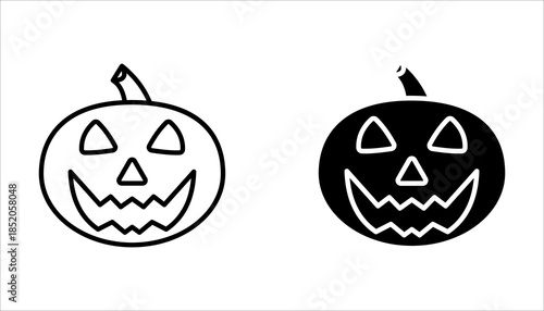 Halloween icon set. with a white background.