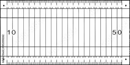 A detailed view of a ruler with markings and gridlines for precise measurements