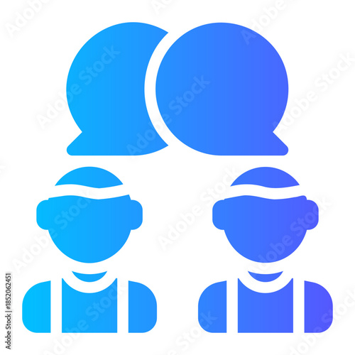 job interview gradient icon