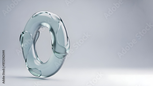 transparent glass ball