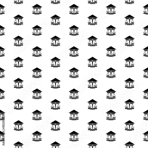 Law seamless pattern isolated on white background