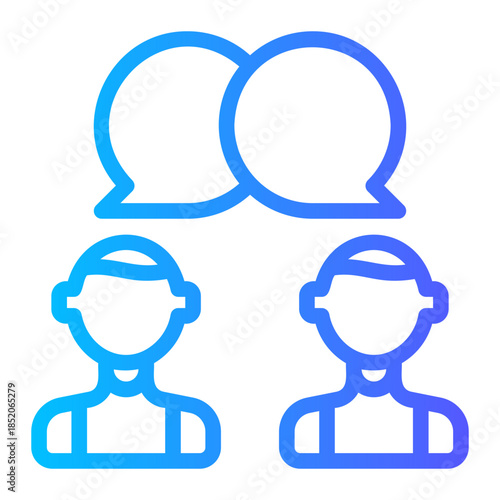 job interview gradient icon