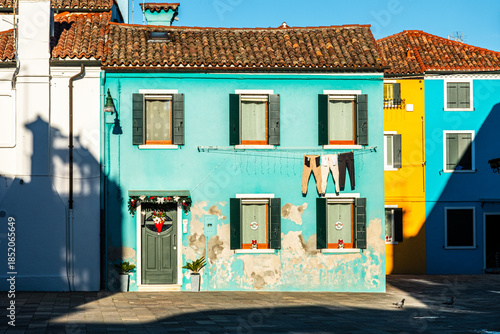Burano coloured island in Venice, Italy
