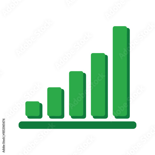 Growing bar graph Vector
