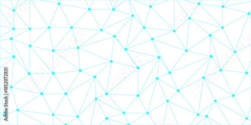 World globe blockchain technology background connect dots and lines. connected lines and dots with white background. Vector new style abstract minimalist lines and dots technology pattern geometric .