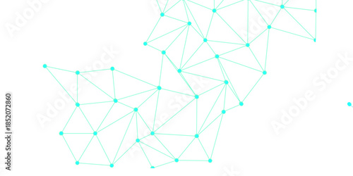 World globe blockchain technology background connect dots and lines. connected lines and dots with white background. Vector new style abstract minimalist lines and dots technology pattern geometric .