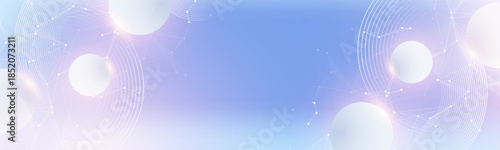 Global network connection banner design template. Header social network communication in the global business concept. Big data visualization. Internet technology