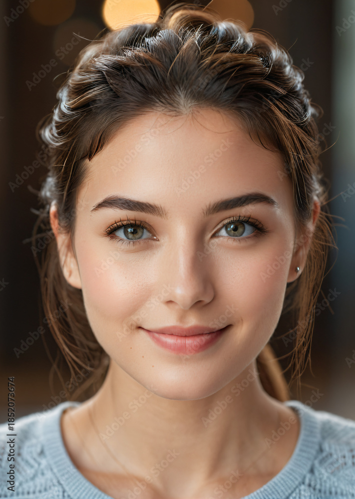 Naklejka premium Young pretty girl