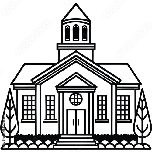 church icon vector illustration