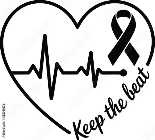 Heartfelt symbol for heart health awareness and support